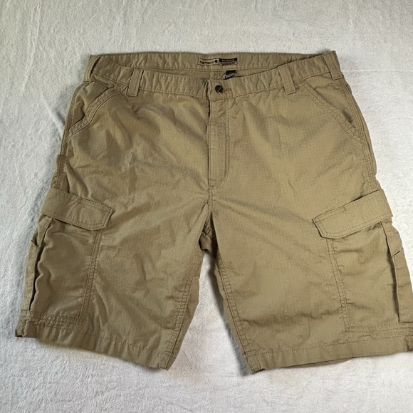 Carhartt Other - Carhartt Men's Size 42 Tan Force Relaxed Fit Ripstop Cargo Work Short BS3543-M